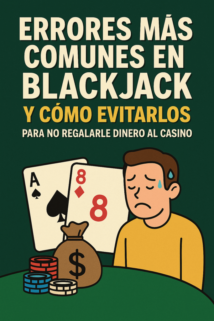 Errores comunes al jugar blackjack que hacen perder dinero a los jugadores, y cómo evitarlos.