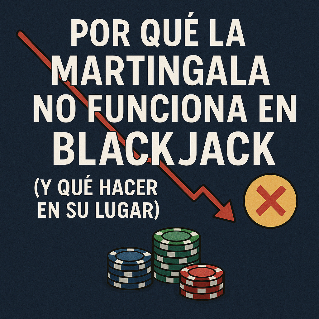 Por qué la estrategia Martingala no funciona en blackjack online y qué hacer en su lugar.