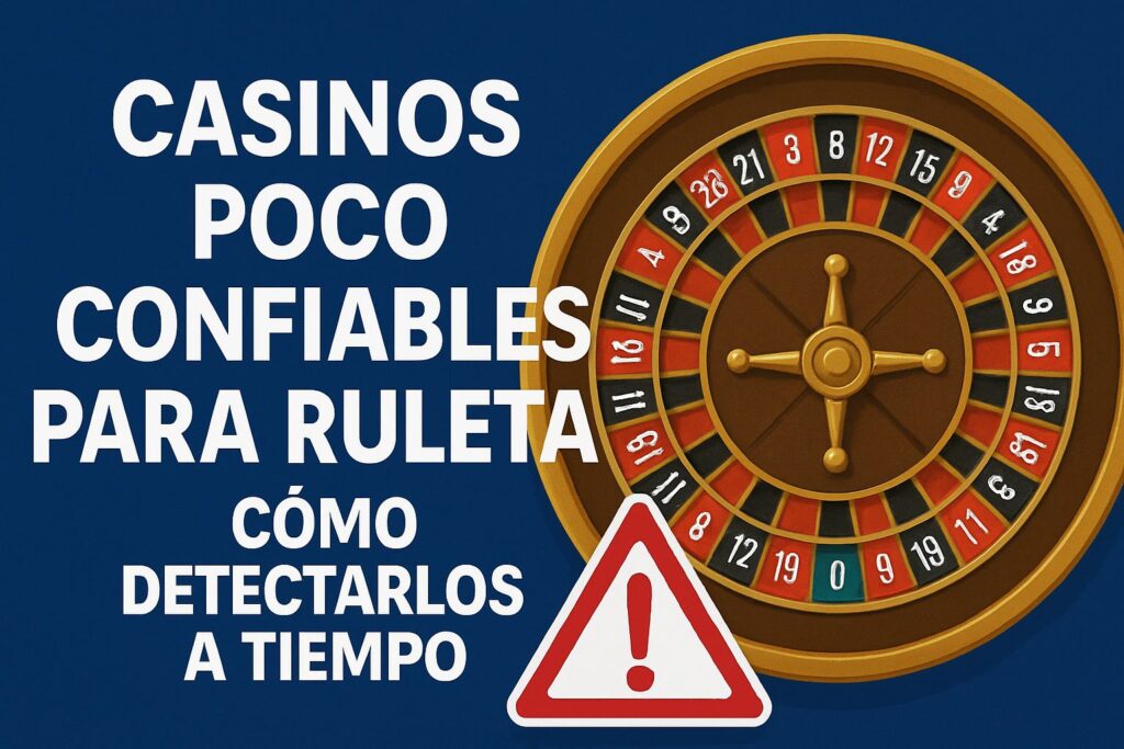 Cómo identificar casinos poco confiables para jugar a la ruleta online y proteger tu dinero.