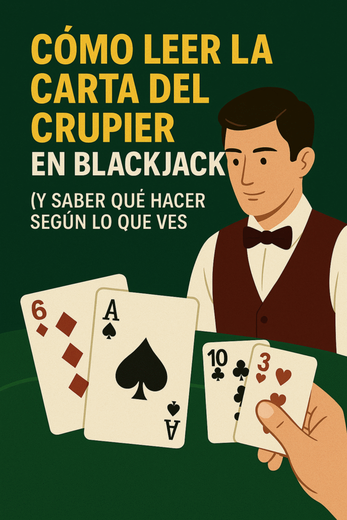 Cómo leer la carta del crupier en blackjack y tomar decisiones correctas según su valor