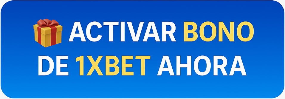 Activar bono de 1xBet